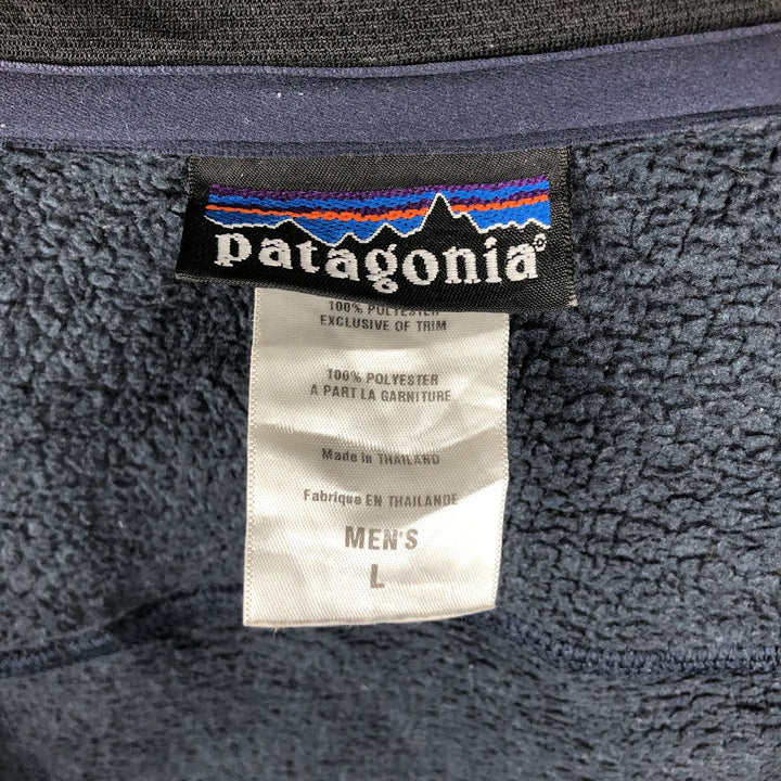 2000'S Patagonia Better Sweater Jacket 25525S0 Fleece Jacket, Men's Size L polyester navy blue type Vintage Second Hand