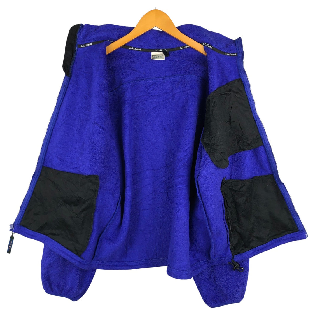1990'S LL Bean Fleece Jacket, Men's XL, Vintage unclear Purple type blue-purple Vintage Second Hand