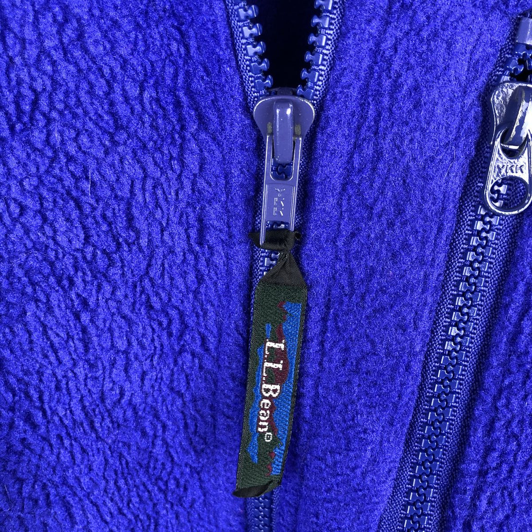 1990'S LL Bean Fleece Jacket, Men's XL, Vintage unclear Purple type blue-purple Vintage Second Hand