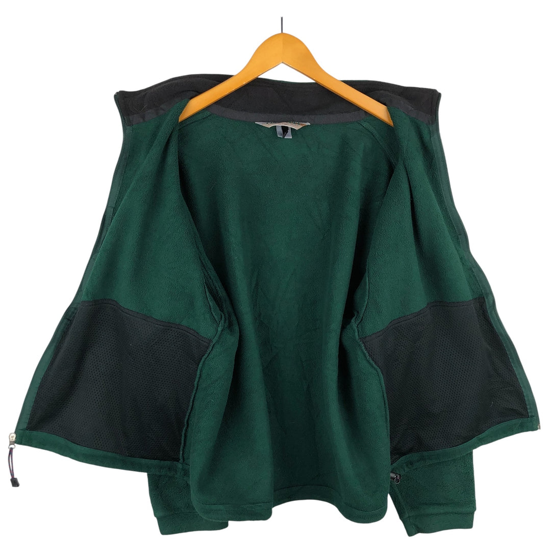90'S Vintage EMS Fleece Jacket, Made in USA, Men's Size L polyester green type Vintage Second Hand