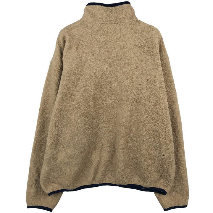 1990'S LL Bean Fleece Jacket, Men's XL, Vintage unclear Beige type Vintage Second Hand