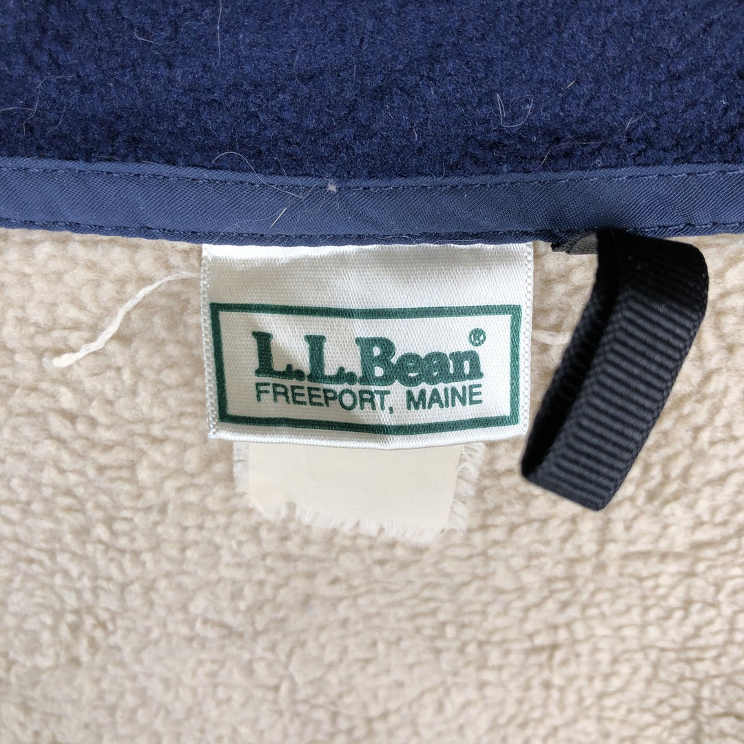 1990'S LL Bean Fleece Jacket, Men's XL, Vintage unclear Beige type Vintage Second Hand