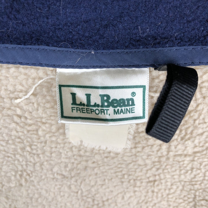 1990'S LL Bean Fleece Jacket, Men's XL, Vintage unclear Beige type Vintage Second Hand