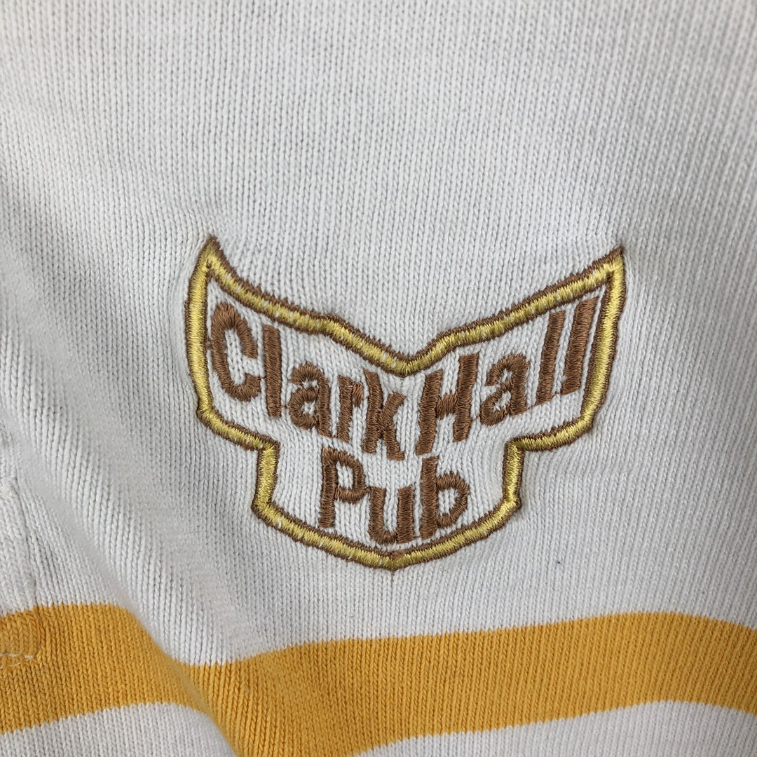 90s-00'S Barbarian Long Sleeve Rugby Shirt Made in Canada Men's XL Vintage cotton white type Vintage Second Hand