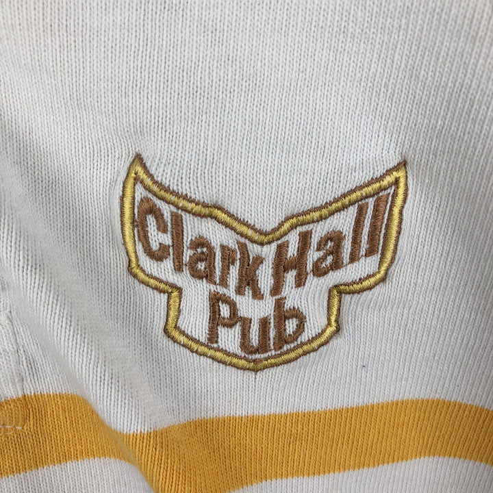 90s-00'S Barbarian Long Sleeve Rugby Shirt Made in Canada Men's XL Vintage cotton white type Vintage Second Hand