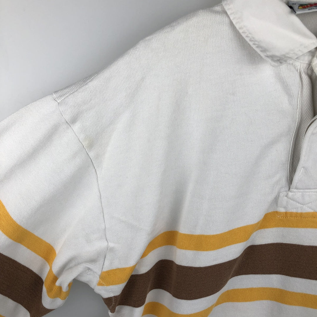 90s-00'S Barbarian Long Sleeve Rugby Shirt Made in Canada Men's XL Vintage cotton white type Vintage Second Hand