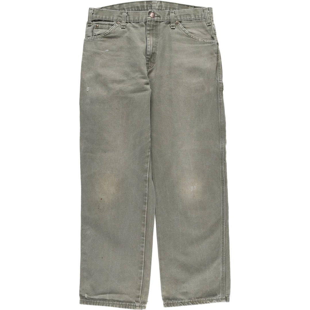 Dickies Duck Painter Pants Men's W34 equivalent cotton Khaki type sage green Vintage Second Hand