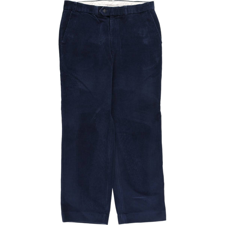 MARKS AND SPENCER ST MICHAEL Corduroy Pants, Made in England, Men's, Size W36 cotton navy blue type Vintage Second Hand