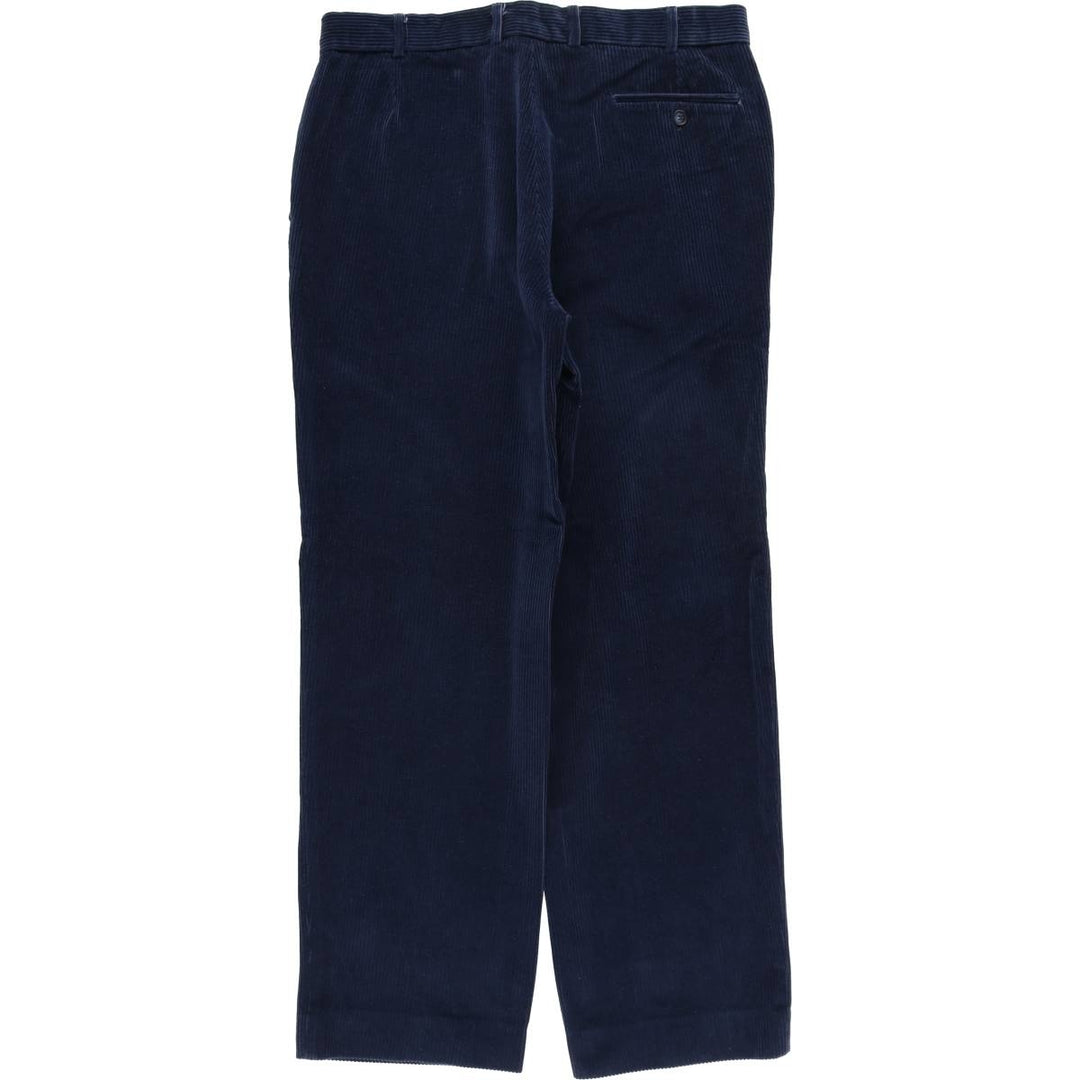 MARKS AND SPENCER ST MICHAEL Corduroy Pants, Made in England, Men's, Size W36 cotton navy blue type Vintage Second Hand