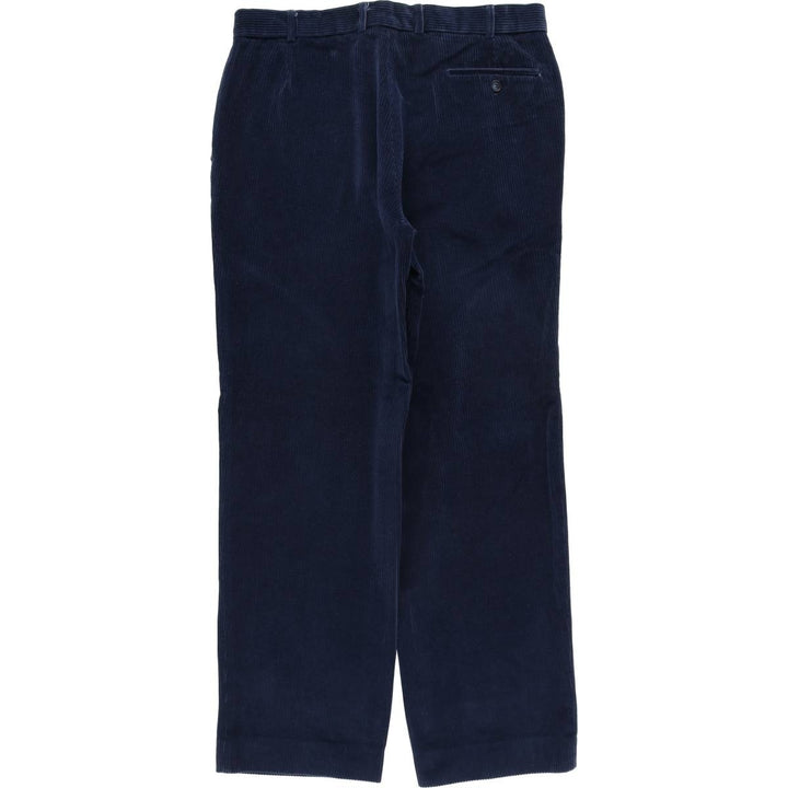 MARKS AND SPENCER ST MICHAEL Corduroy Pants, Made in England, Men's, Size W36 cotton navy blue type Vintage Second Hand
