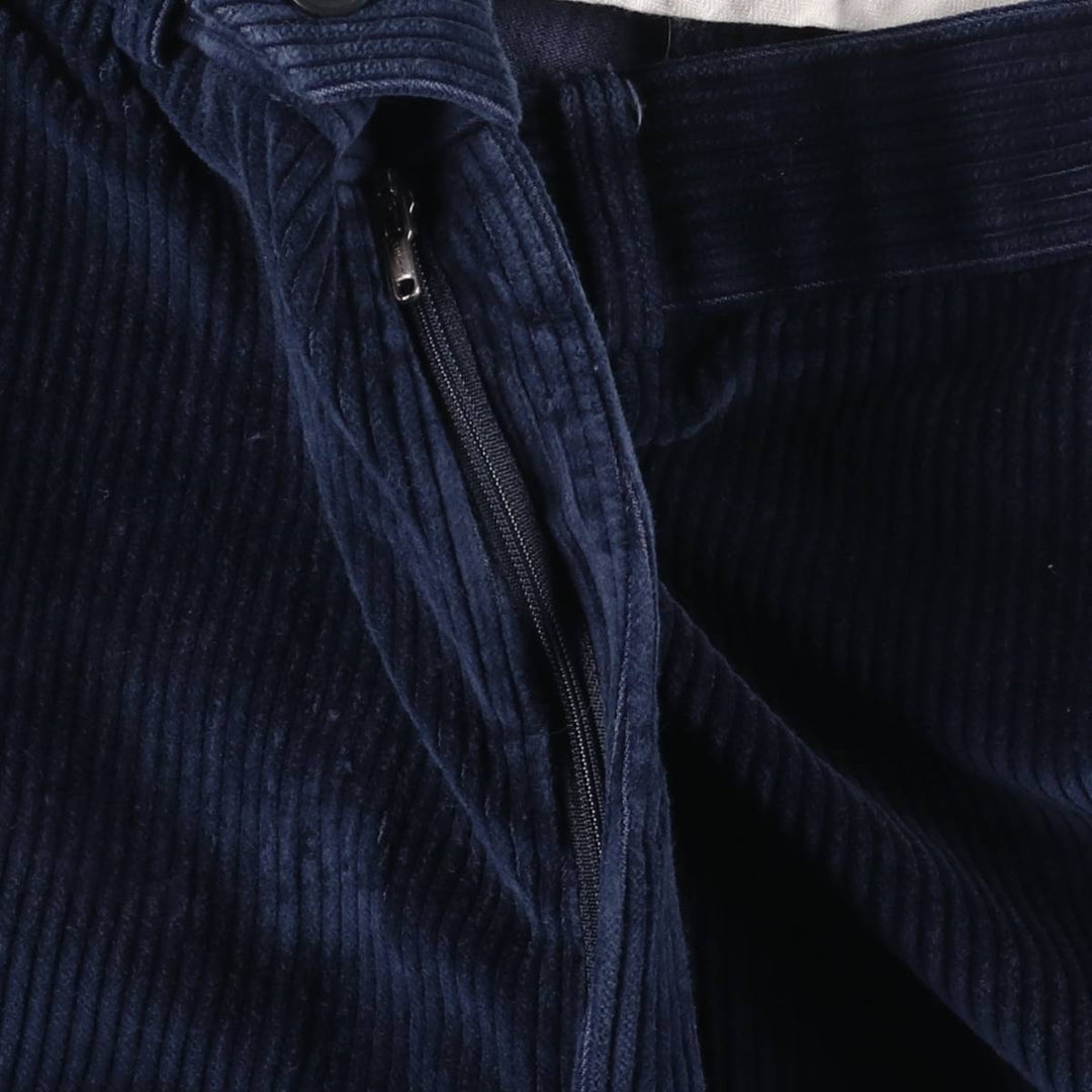 MARKS AND SPENCER ST MICHAEL Corduroy Pants, Made in England, Men's, Size W36 cotton navy blue type Vintage Second Hand