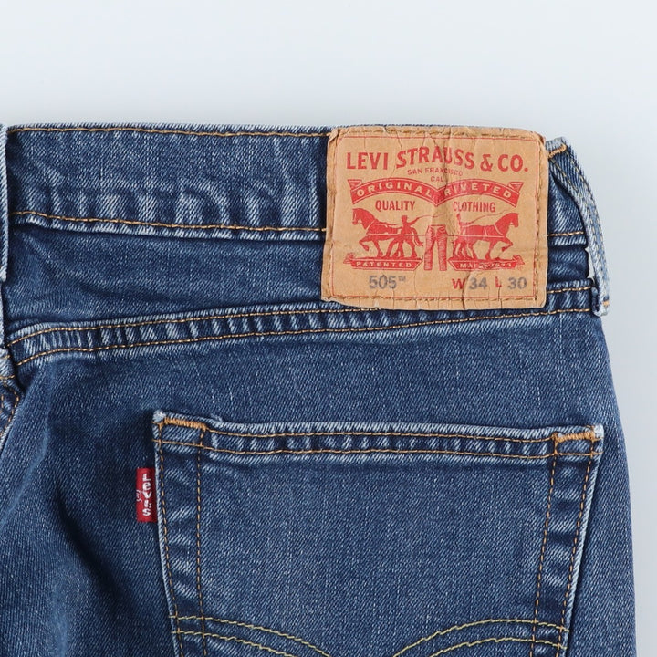 Levi's 505 tapered denim pants for men, size W34 unclear blue type Vintage Second Hand
