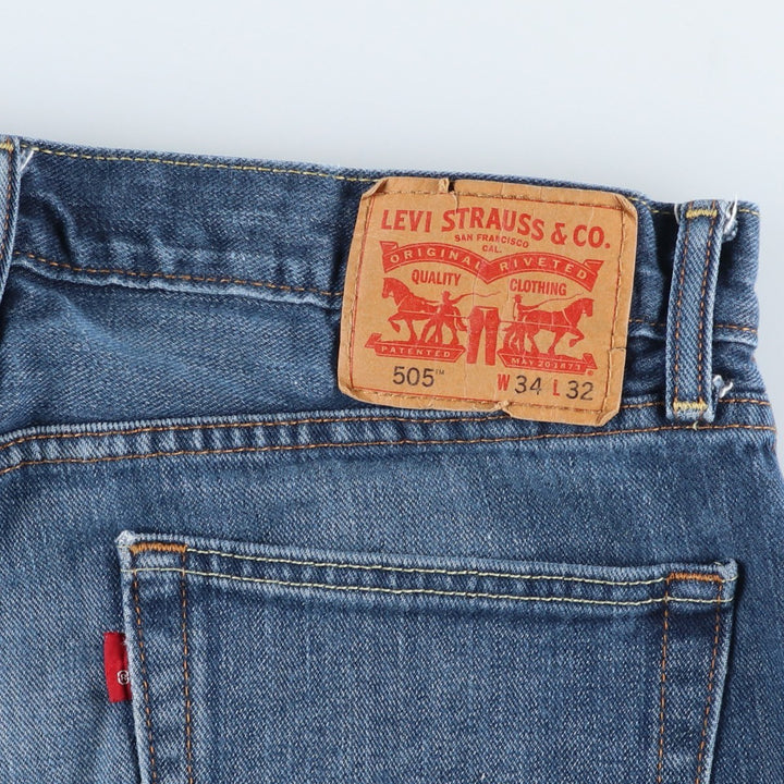 Levi's 505-1307 Tapered Denim Pants, Men's, Size W32 cotton blue type Vintage Second Hand