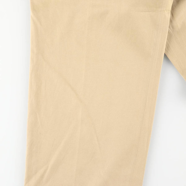 Ralph Lauren POLO by Ralph Lauren two-pleat silk and cotton slacks, men's size W36 silk Beige type Vintage Second Hand