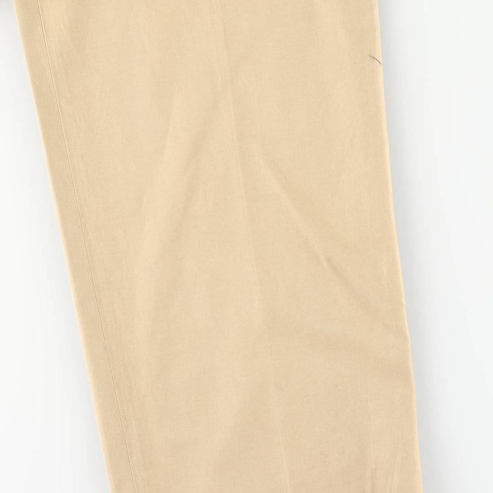 Ralph Lauren POLO by Ralph Lauren two-pleat silk and cotton slacks, men's size W36 silk Beige type Vintage Second Hand