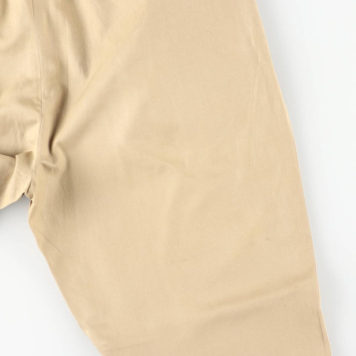 Ralph Lauren POLO by Ralph Lauren two-pleat silk and cotton slacks, men's size W36 silk Beige type Vintage Second Hand