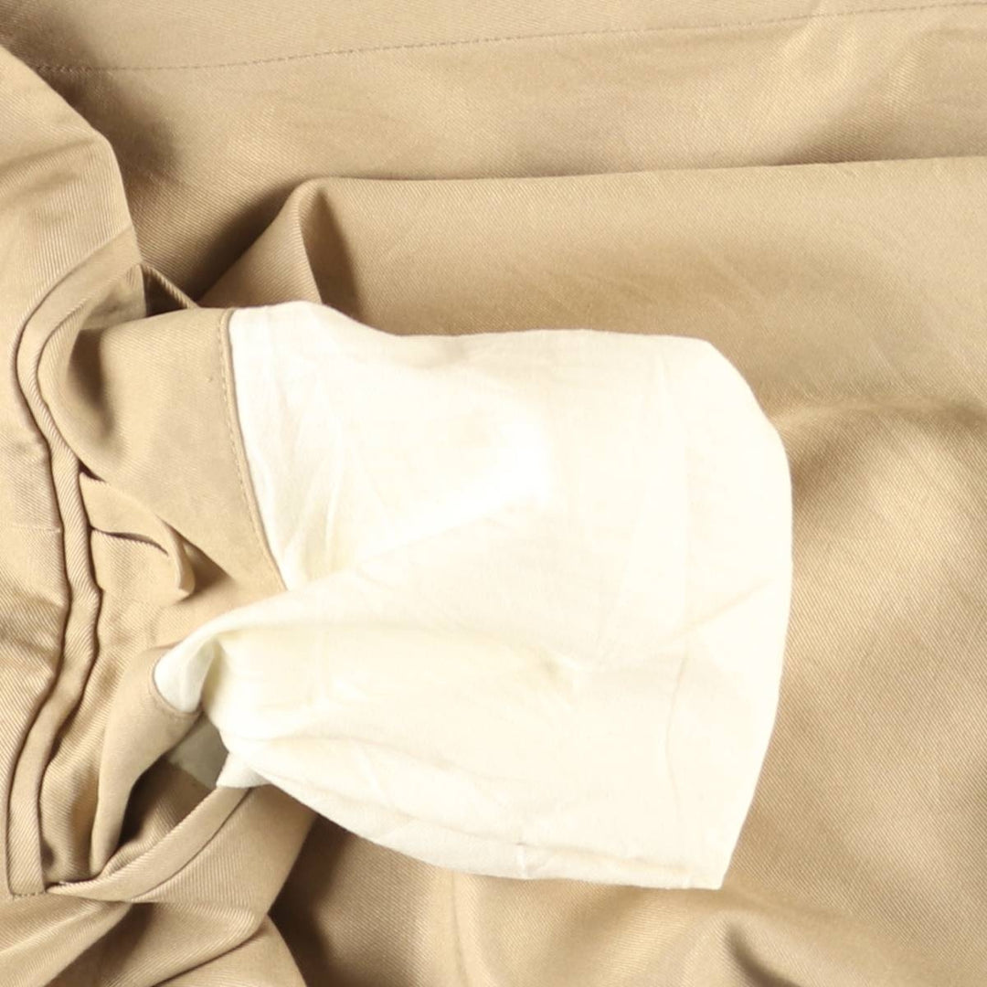 Ralph Lauren POLO by Ralph Lauren two-pleat silk and cotton slacks, men's size W36 silk Beige type Vintage Second Hand