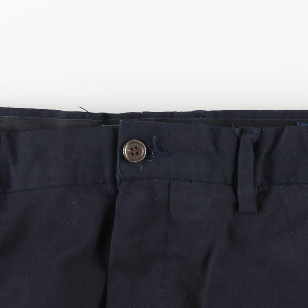 Ralph Lauren POLO RALPH LAUREN Stretch Straight Fit Slacks Pants, Men's W35 (approx.) polyester navy blue type Vintage Second Hand