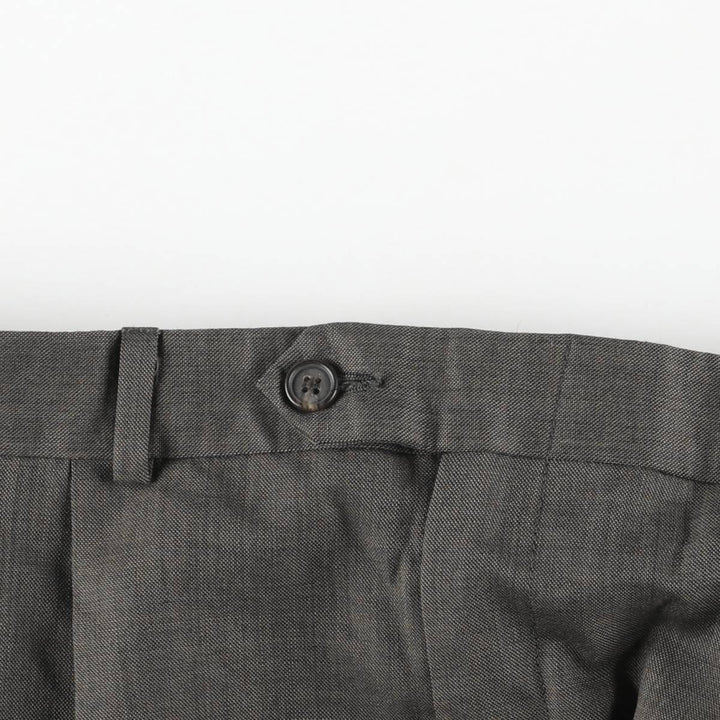 Ralph Lauren Lauren Two-pleat Wool Pants and Slacks, Made in Canada, Men's Size W34 wool Charcoal Vintage Second Hand