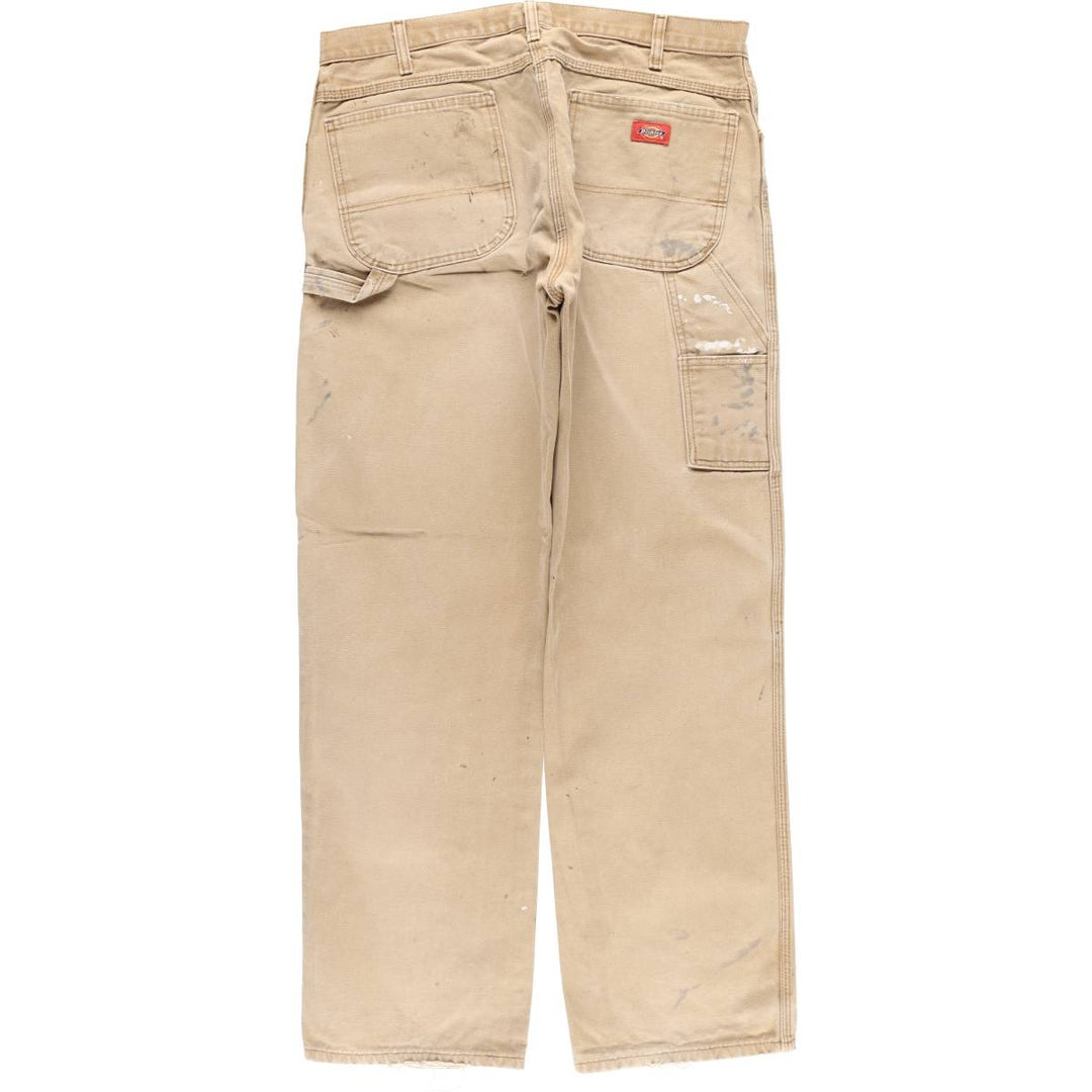 Dickies Painted Duck Painter Pants for Men, W37 equivalent cotton beige type brown Vintage Second Hand