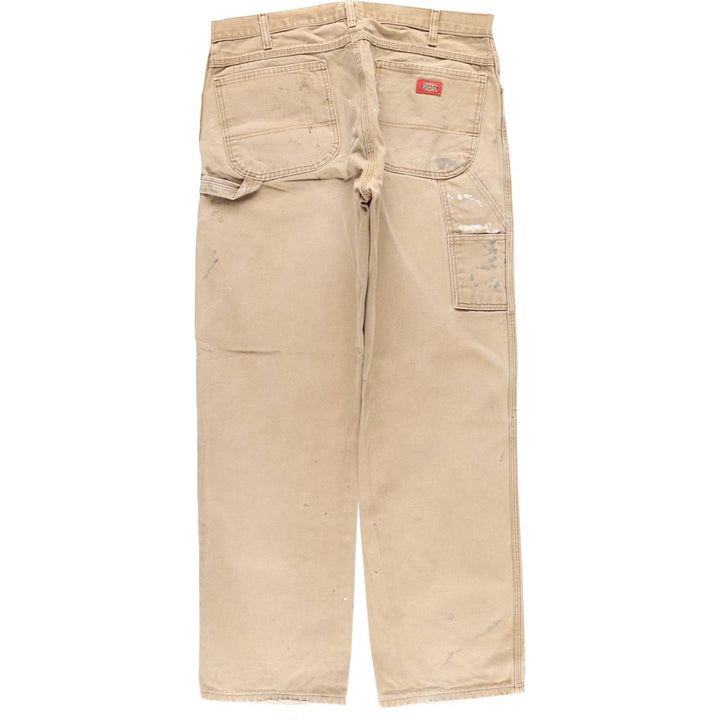 Dickies Painted Duck Painter Pants for Men, W37 equivalent cotton beige type brown Vintage Second Hand