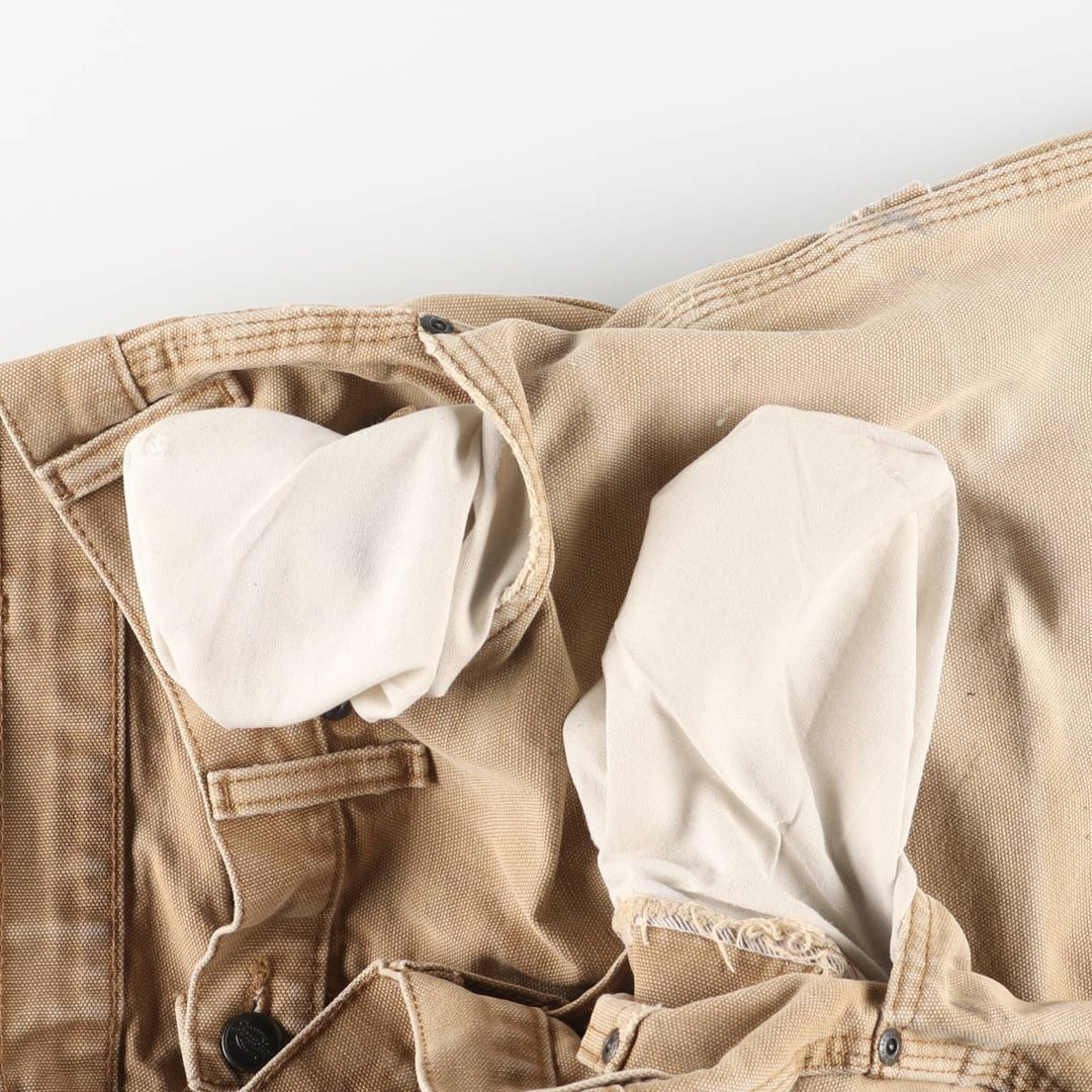 Dickies Painted Duck Painter Pants for Men, W37 equivalent cotton beige type brown Vintage Second Hand