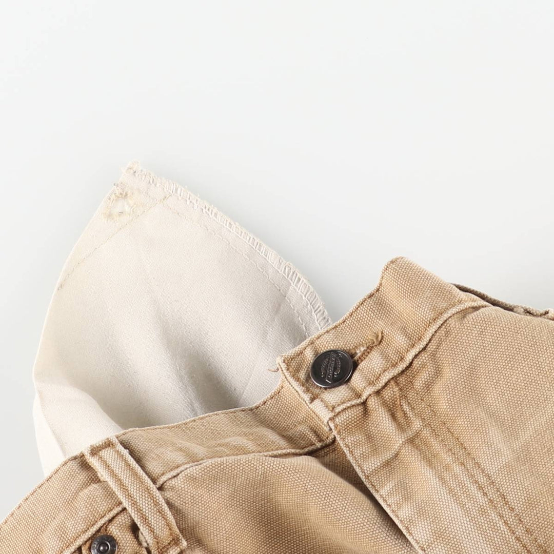 Dickies Painted Duck Painter Pants for Men, W37 equivalent cotton beige type brown Vintage Second Hand