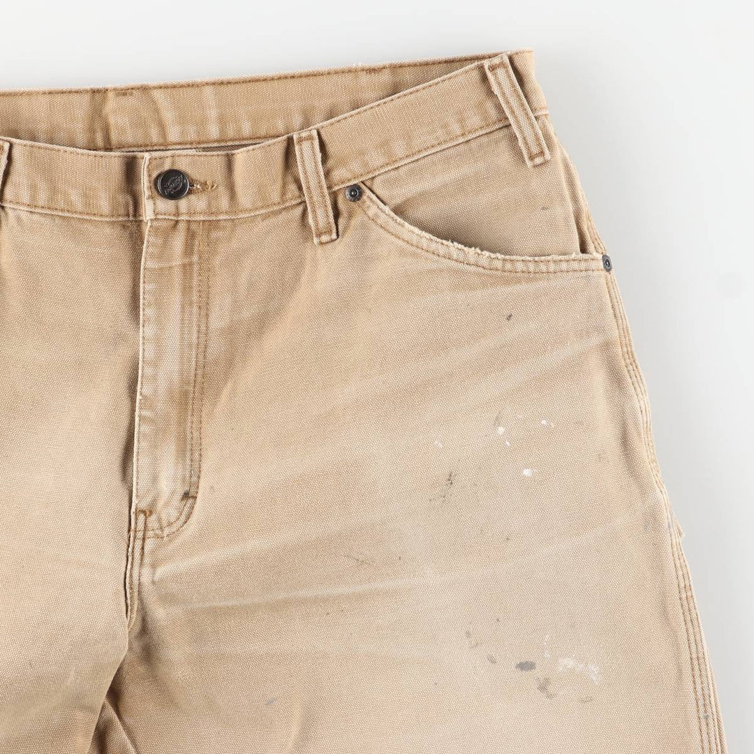 Dickies Painted Duck Painter Pants for Men, W37 equivalent cotton beige type brown Vintage Second Hand