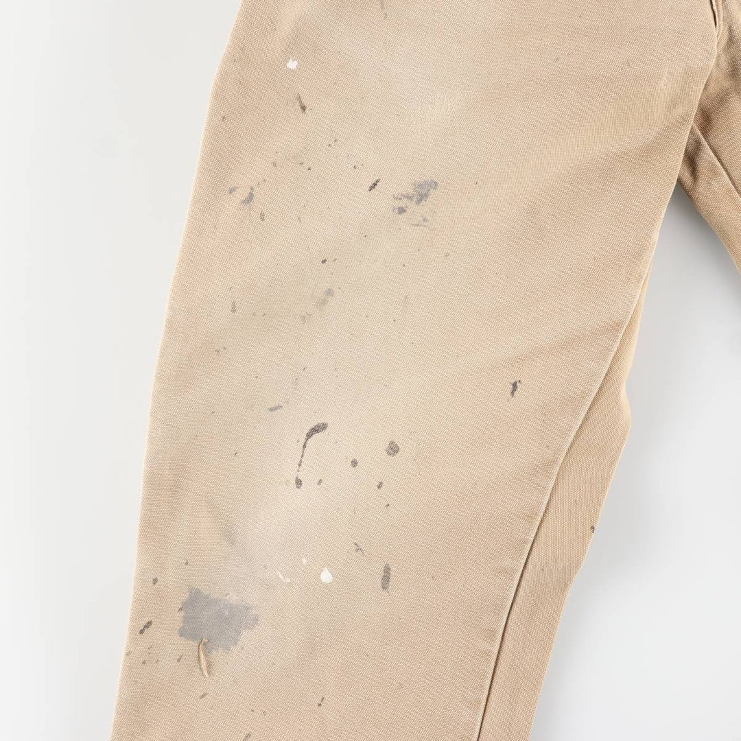 Dickies Painted Duck Painter Pants for Men, W37 equivalent cotton beige type brown Vintage Second Hand