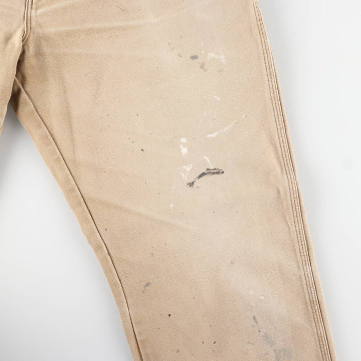 Dickies Painted Duck Painter Pants for Men, W37 equivalent cotton beige type brown Vintage Second Hand