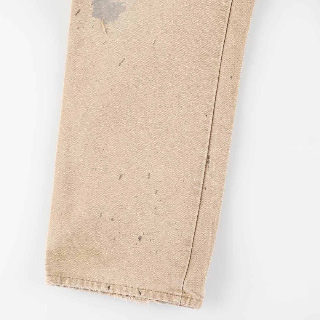 Dickies Painted Duck Painter Pants for Men, W37 equivalent cotton beige type brown Vintage Second Hand