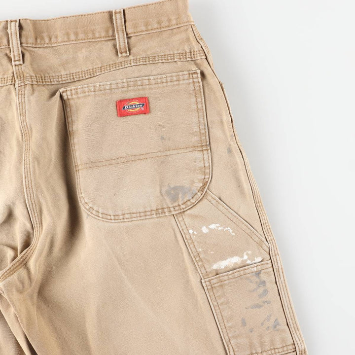 Dickies Painted Duck Painter Pants for Men, W37 equivalent cotton beige type brown Vintage Second Hand