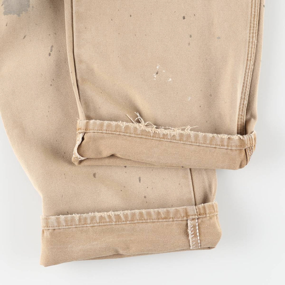Dickies Painted Duck Painter Pants for Men, W37 equivalent cotton beige type brown Vintage Second Hand