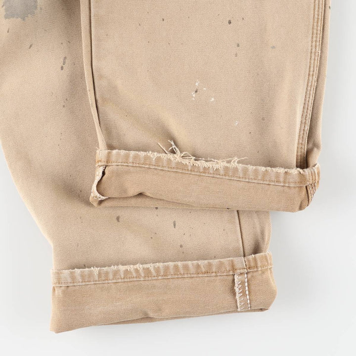 Dickies Painted Duck Painter Pants for Men, W37 equivalent cotton beige type brown Vintage Second Hand