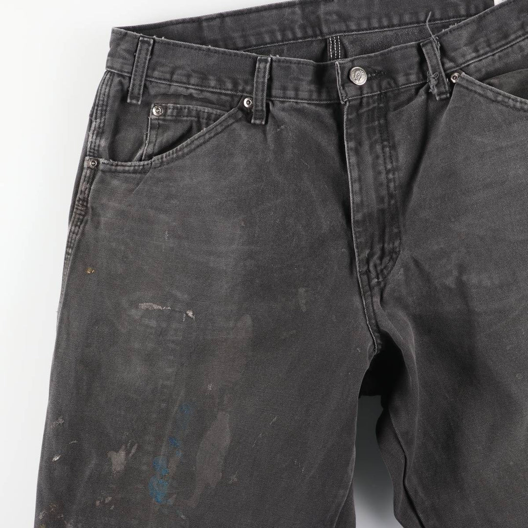Dickies Duck Painter Pants Men's W34 equivalent cotton black type Vintage Second Hand