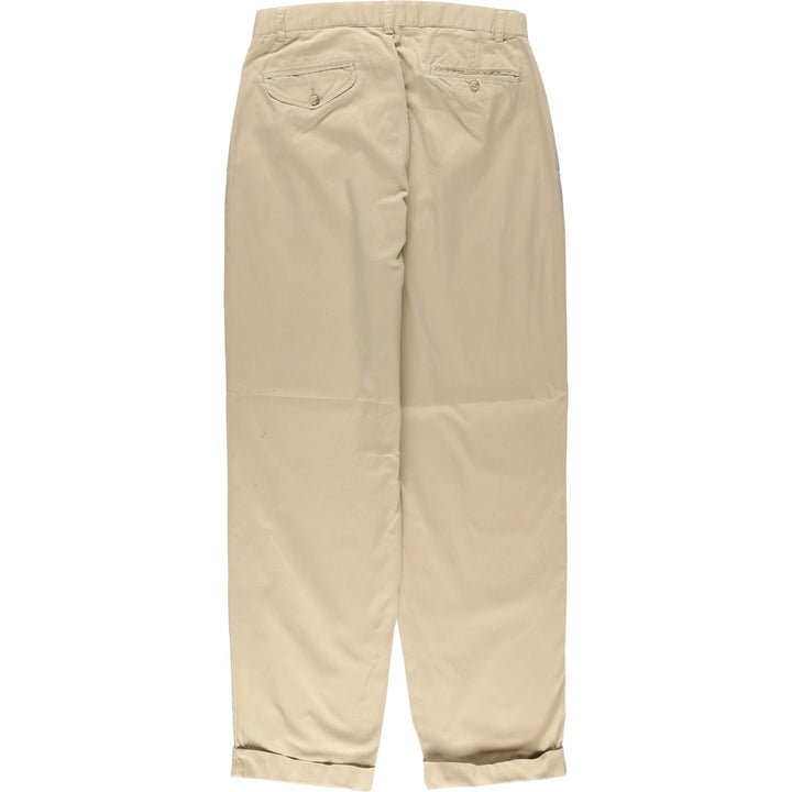 Ralph Lauren POLO by Ralph Lauren HAMMOND PANT, two-pleat chino pants, men's size W30. cotton Beige type Vintage Second Hand