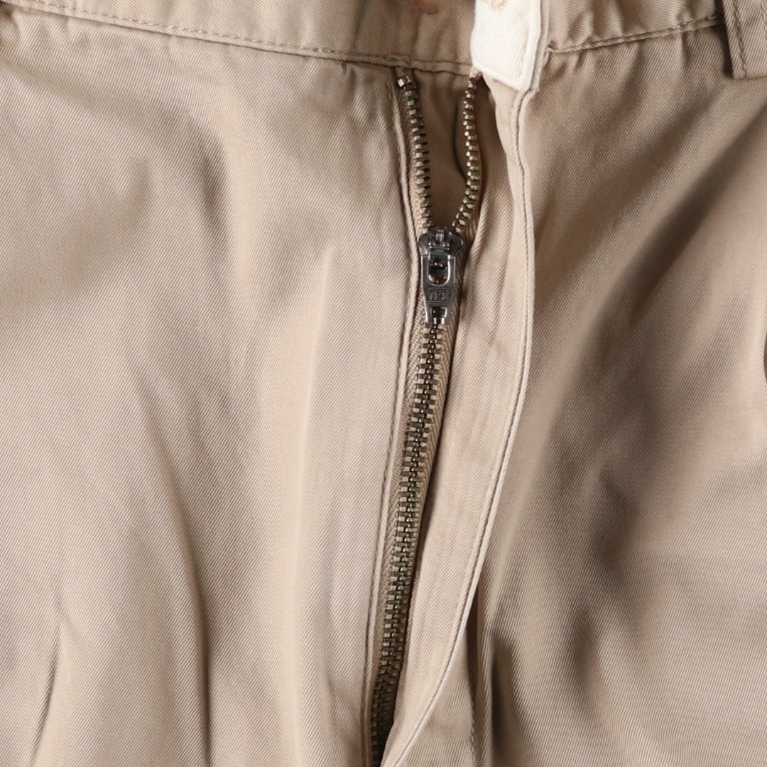 Ralph Lauren POLO by Ralph Lauren HAMMOND PANT, two-pleat chino pants, men's size W30. cotton Beige type Vintage Second Hand
