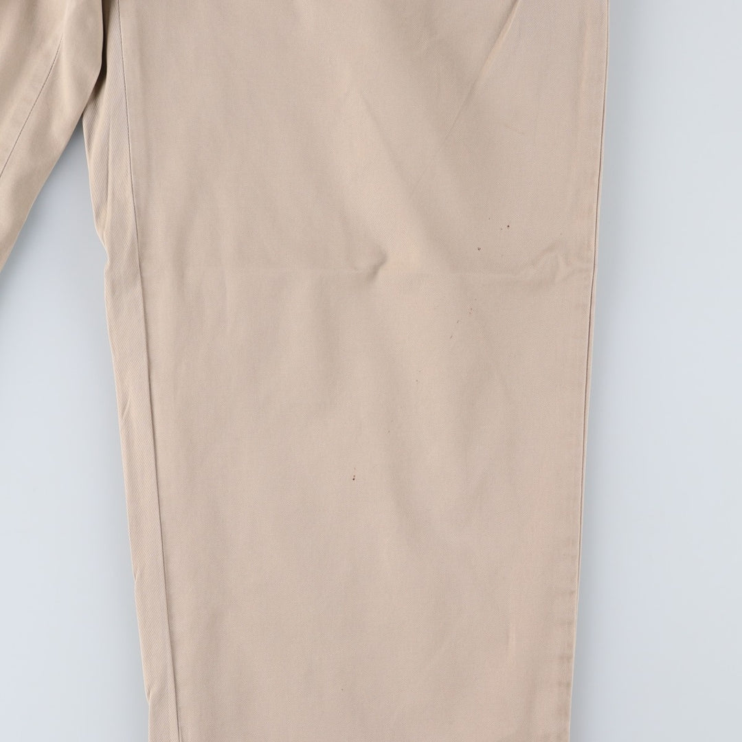 Ralph Lauren POLO by Ralph Lauren HAMMOND PANT, two-pleat chino pants, men's size W30. cotton Beige type Vintage Second Hand