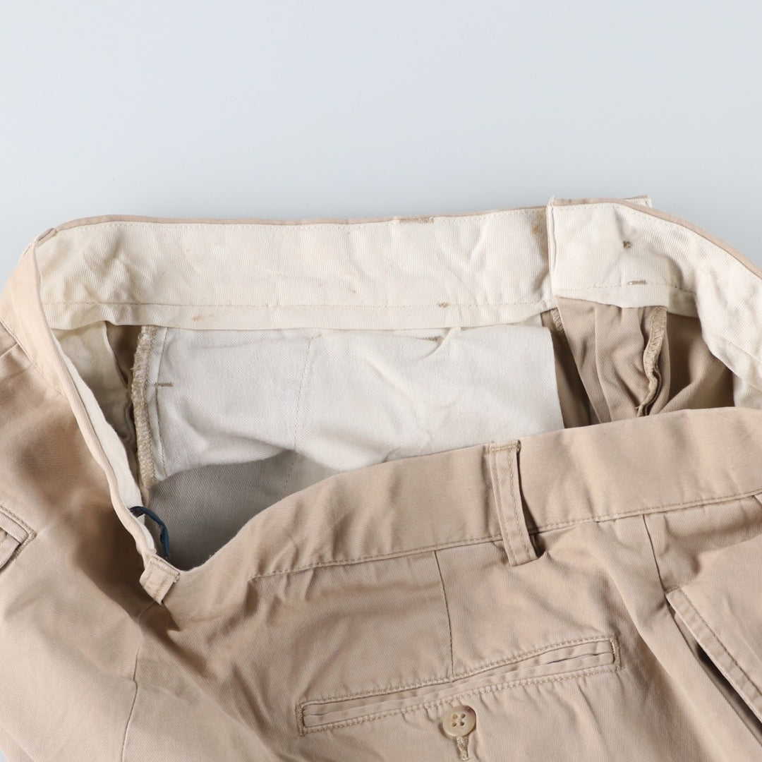 Ralph Lauren POLO by Ralph Lauren HAMMOND PANT, two-pleat chino pants, men's size W30. cotton Beige type Vintage Second Hand