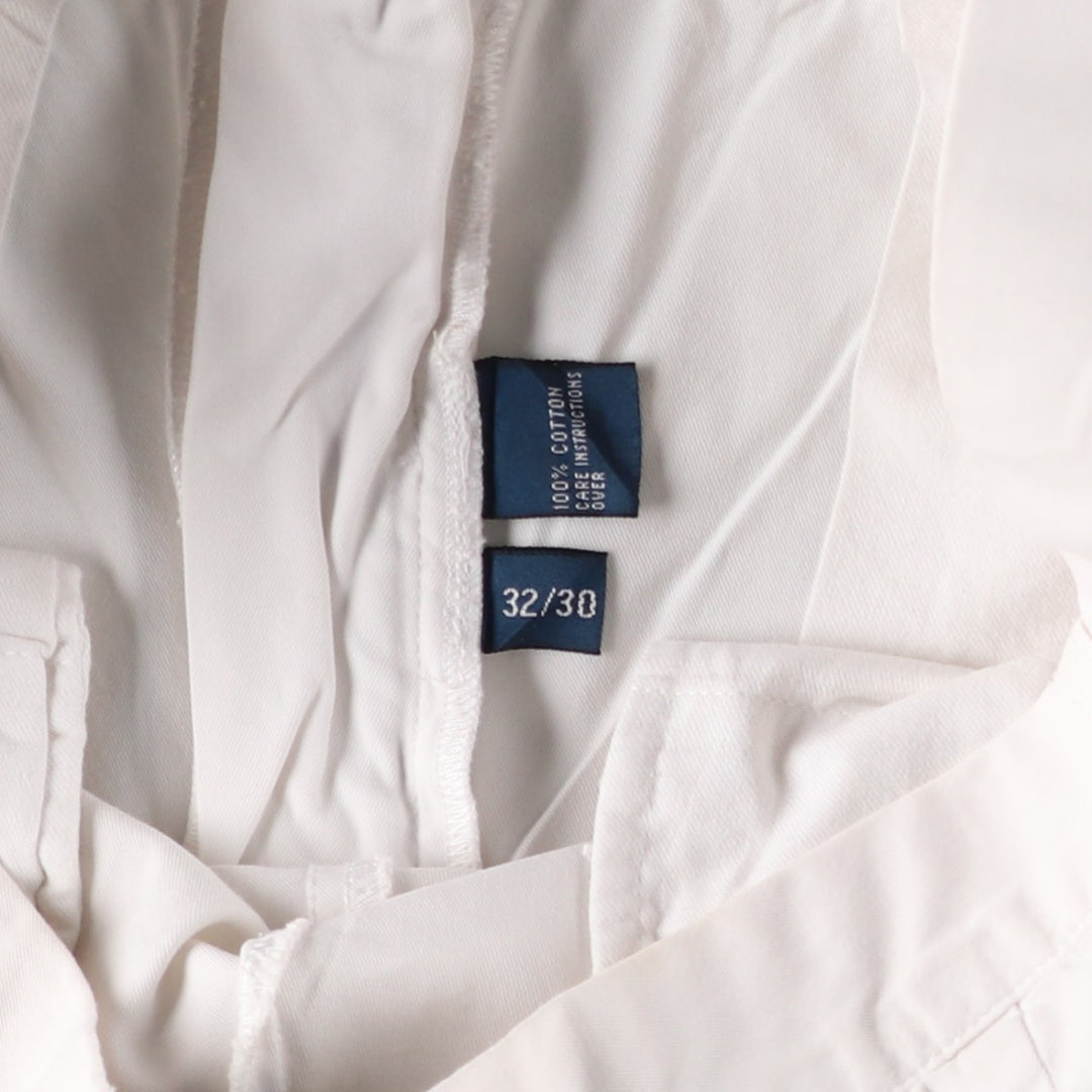 Ralph Lauren POLO by Ralph Lauren Two-pleat Chino Pants for Men, W30 equivalent cotton white type Vintage Second Hand