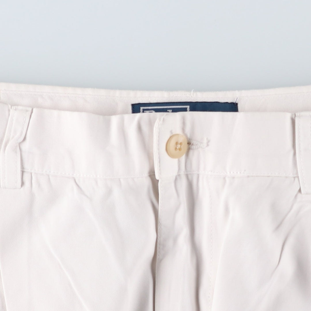 Ralph Lauren POLO by Ralph Lauren Two-pleat Chino Pants for Men, W30 equivalent cotton white type Vintage Second Hand