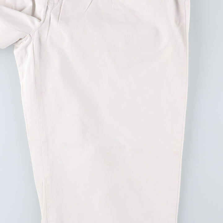 Ralph Lauren POLO by Ralph Lauren Two-pleat Chino Pants for Men, W30 equivalent cotton white type Vintage Second Hand