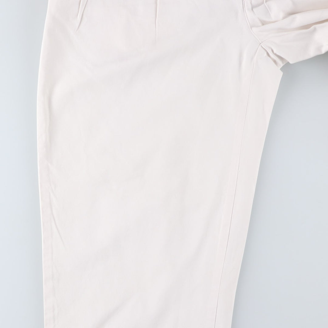Ralph Lauren POLO by Ralph Lauren Two-pleat Chino Pants for Men, W30 equivalent cotton white type Vintage Second Hand
