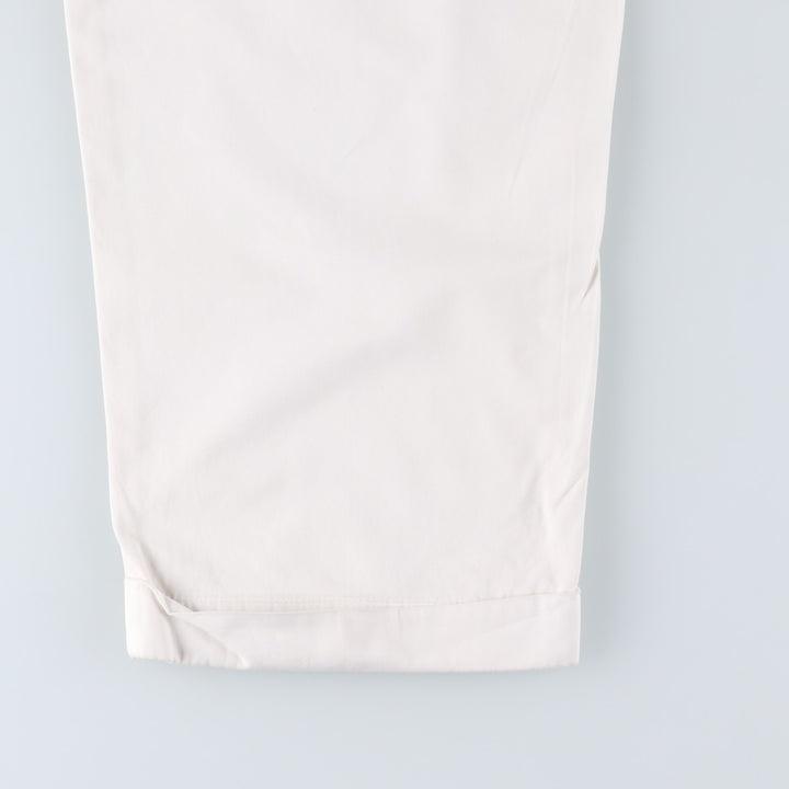 Ralph Lauren POLO by Ralph Lauren Two-pleat Chino Pants for Men, W30 equivalent cotton white type Vintage Second Hand