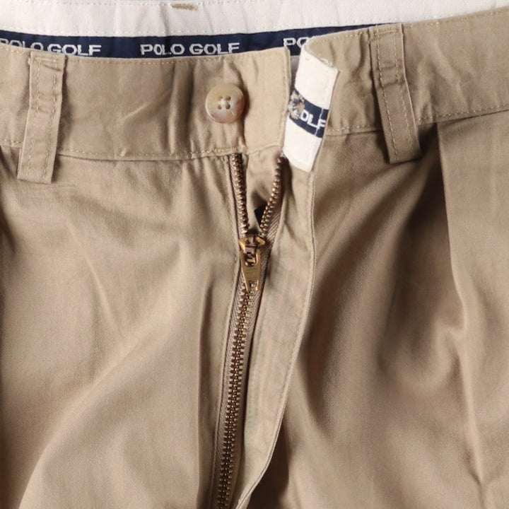 Ralph Lauren POLO GOLF Polo Golf Two-pleat Chino Pants for Men, Size W32 cotton Beige type Vintage Second Hand