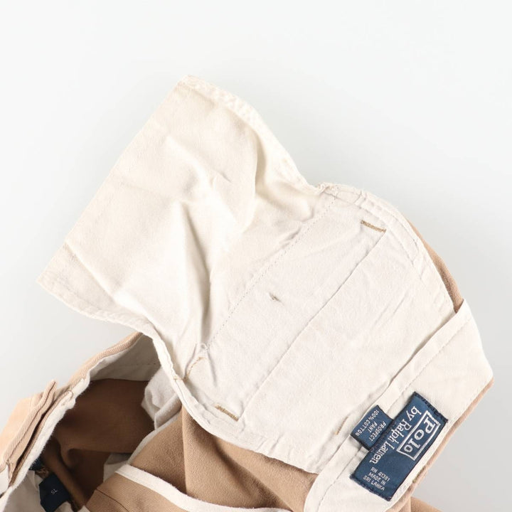 Ralph Lauren POLO by Ralph Lauren PROSPECT PANT Chino pants for men, equivalent to w34 cotton beige type brown Vintage Second Hand
