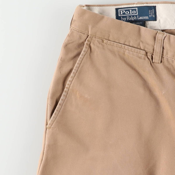 Ralph Lauren POLO by Ralph Lauren PROSPECT PANT Chino pants for men, equivalent to w34 cotton beige type brown Vintage Second Hand