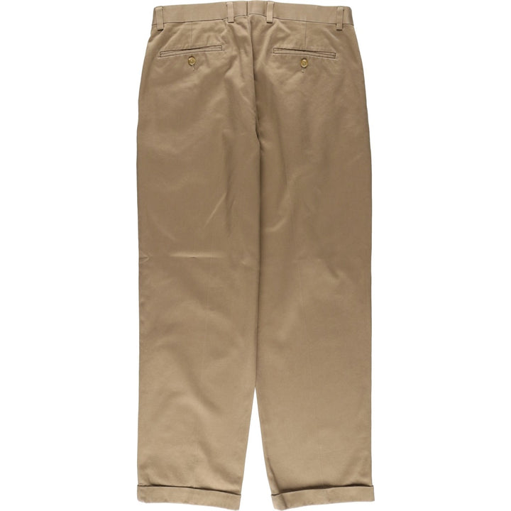 Ralph Lauren RALPH Two-pleat Chino Pants Men's Size W34 cotton Beige type Vintage Second Hand