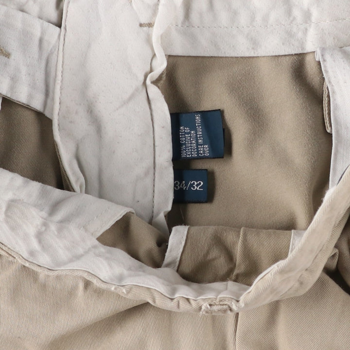 Ralph Lauren POLO by Ralph Lauren PRESTON PANT Chino pants for men, equivalent to w34 cotton Beige type Vintage Second Hand