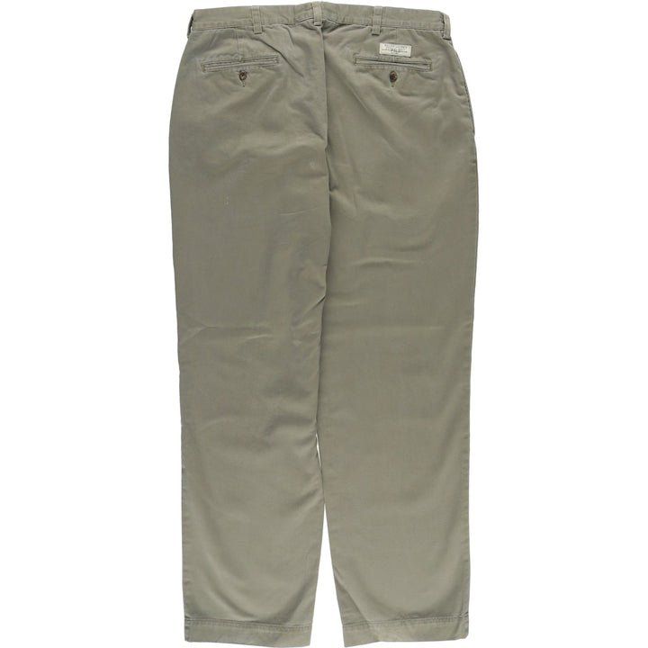 Ralph Lauren POLO by Ralph Lauren ANDREW PANT Two-pleat chino pants for men, equivalent to w36 cotton Khaki type Vintage Second Hand